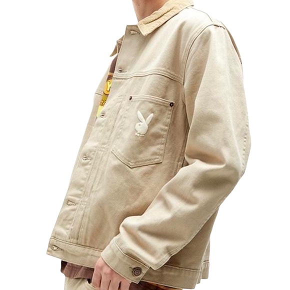 PLAYBOY x PACSUN Pumice Stone Vintage Fit Denim Jacket Size Men’s S, M - Picture 11 of 11